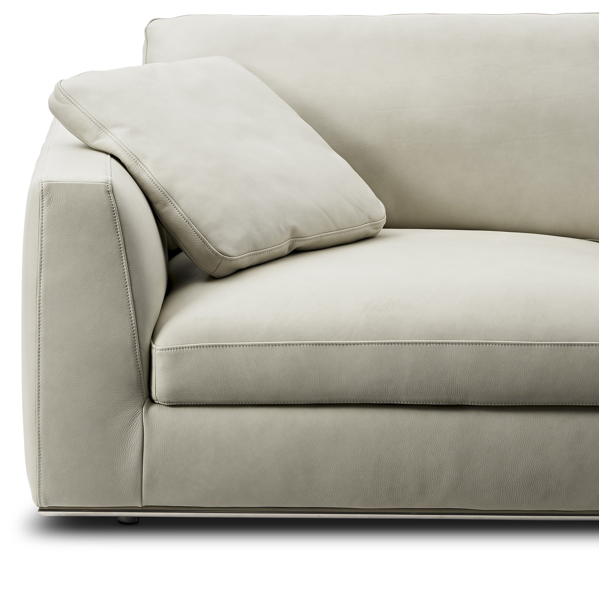 Luxe Leatherette Sectional Sofa