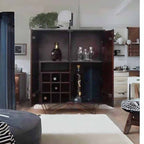 Artisanal Mango Wood Home Bar Unit