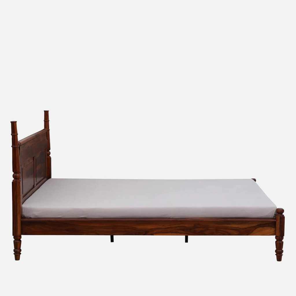 Regal Sheesham Bed in Honey Oak Finish