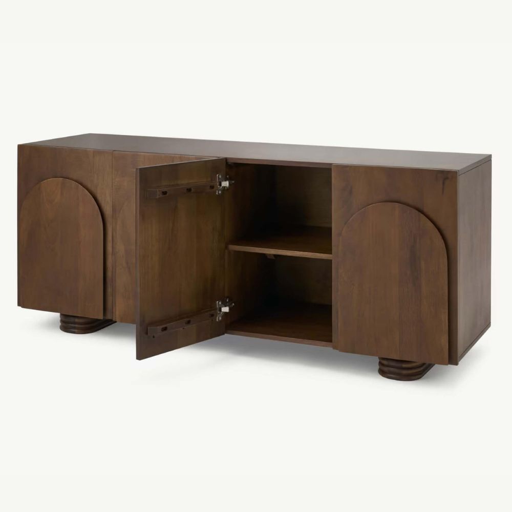 Artisanal Sheesham Wood Storage Sideboard