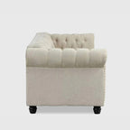 Regency Chesterfield Beige Sofa