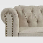 Regency Chesterfield Beige Sofa