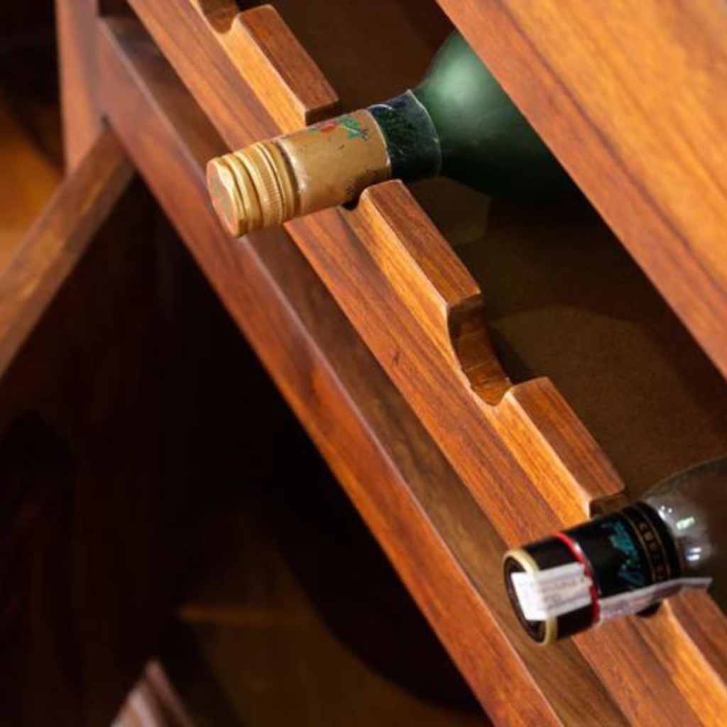 Classic Sheesham Wood Bar Cabinet