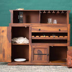 Classic Sheesham Wood Bar Cabinet