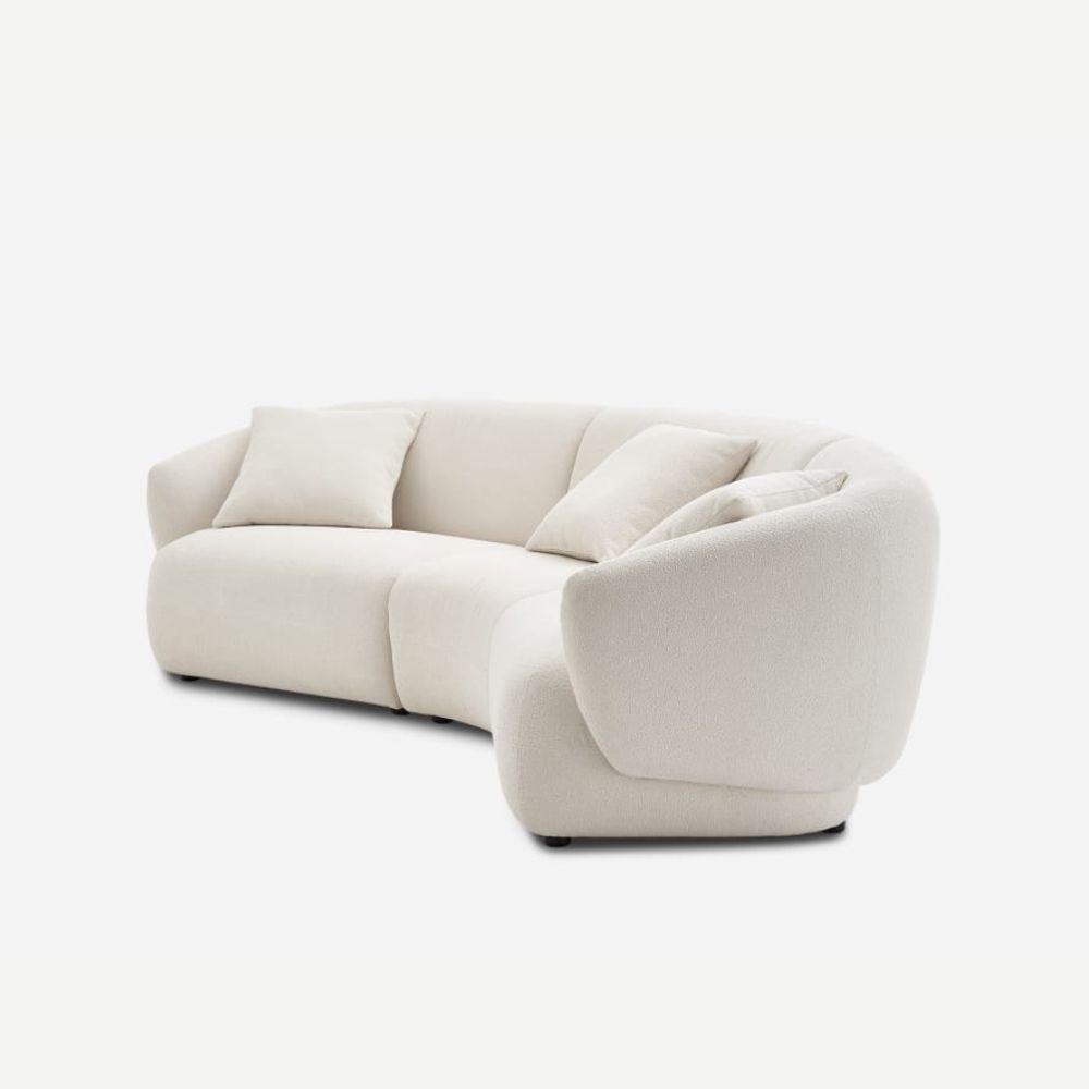 Curve Comfort Fabric Sofa