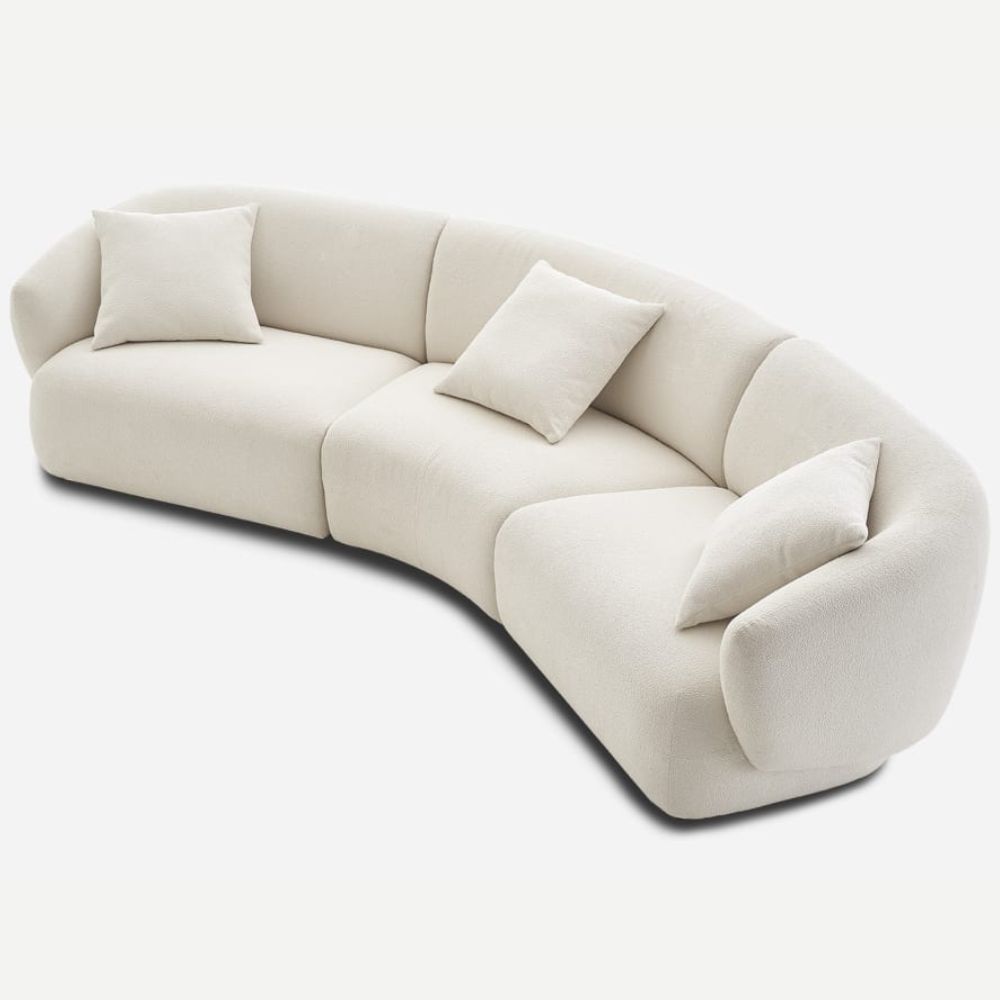 Curve Comfort Fabric Sofa