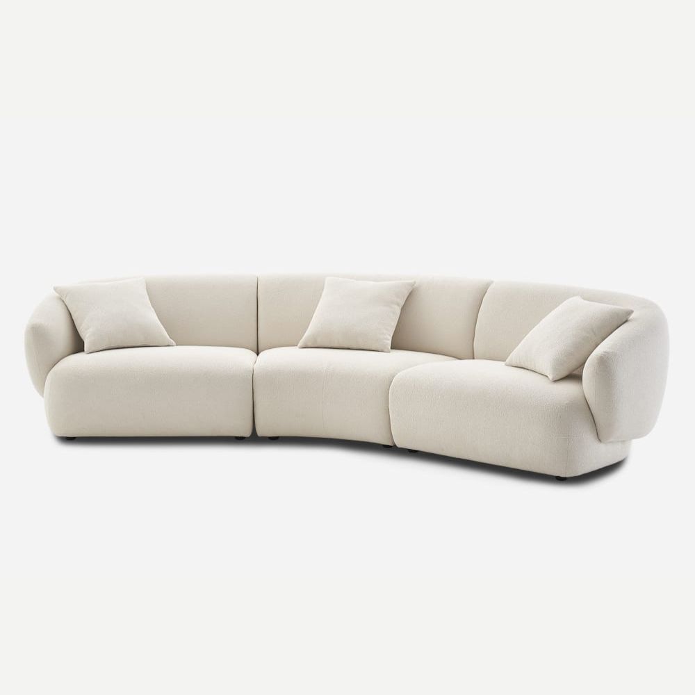 Curve Comfort Fabric Sofa