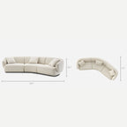 Curve Comfort Fabric Sofa