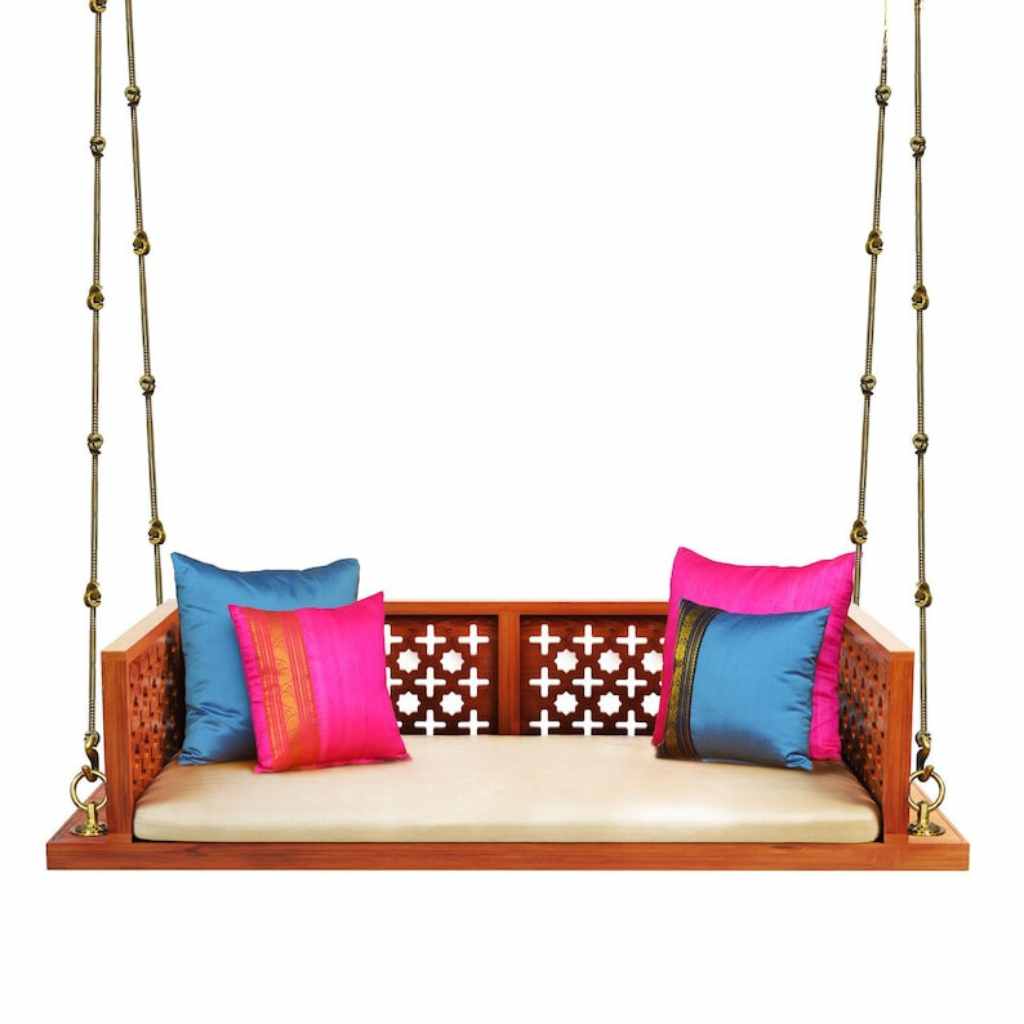 Handcrafted Cherry Brown Indian Swing