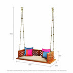 Handcrafted Cherry Brown Indian Swing