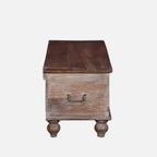 Heritage Distress Finish Wooden Storage Trunk