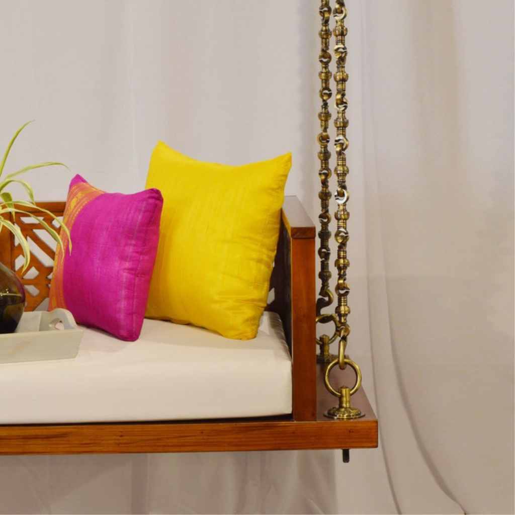 Handcrafted Traditional Indian Swing in Solid Wood