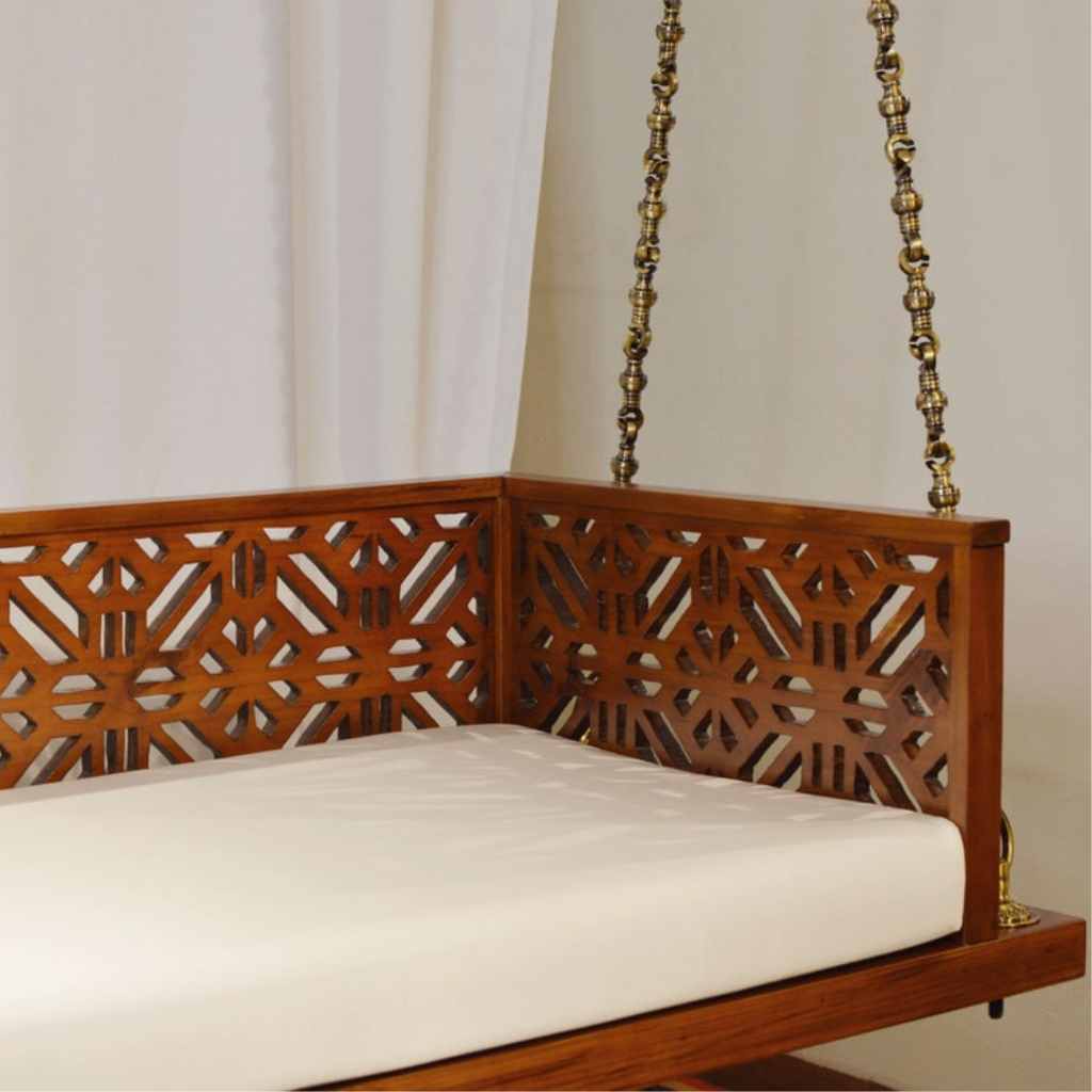 Handcrafted Traditional Indian Swing in Solid Wood