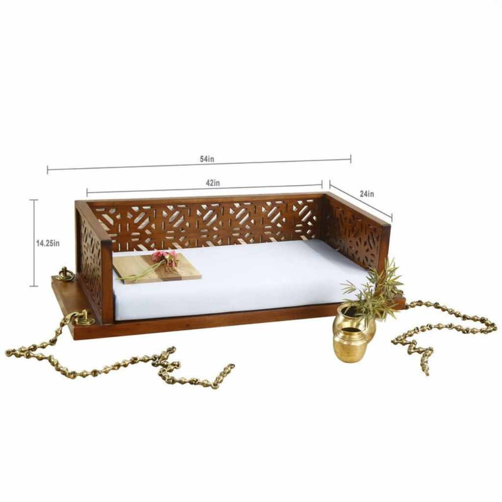Handcrafted Traditional Indian Swing in Solid Wood