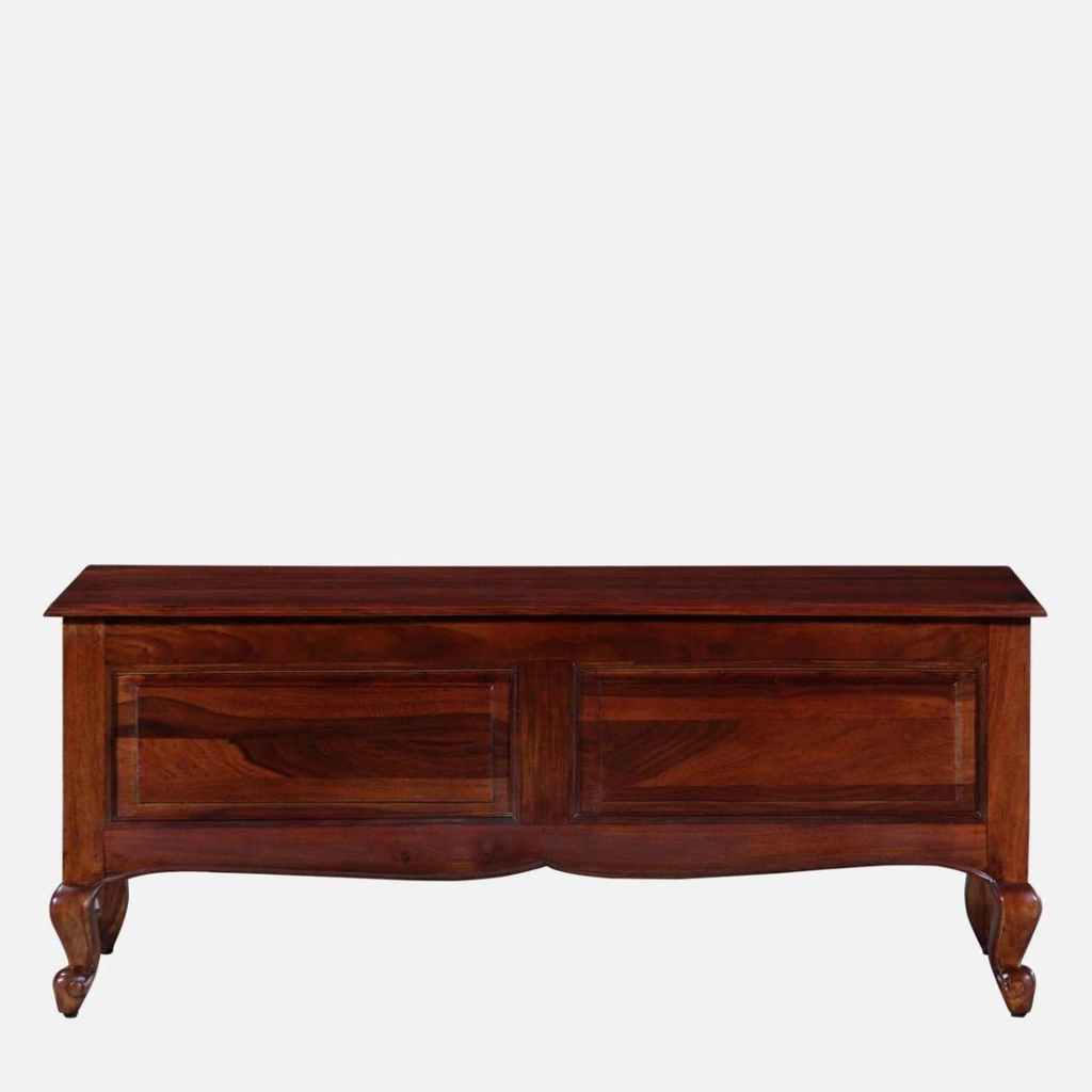 Solid Sheesham Wood Trunk in Honey Oak Tone