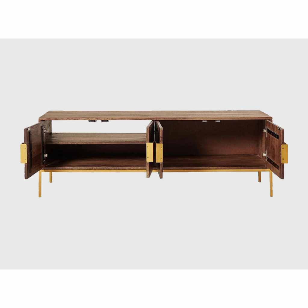 Urban Shelves Mango Wood TV Console