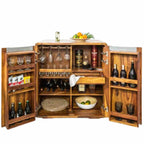 Heritage Sheesham Wood Bar Cabinet in Natural Finish