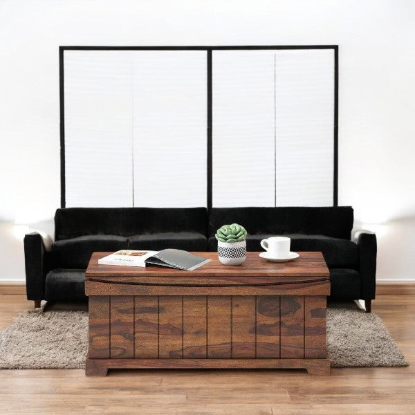 Heirloom Sheesham Wood Trunk in Teak Look