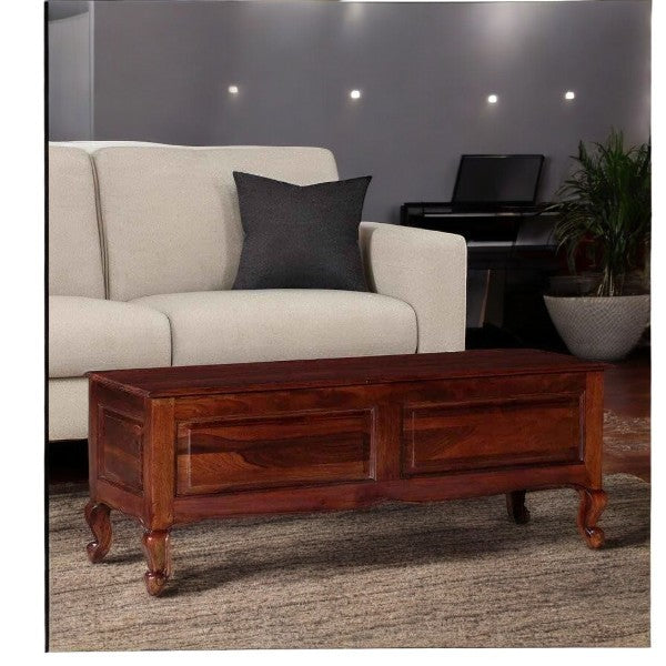 Solid Sheesham Wood Trunk in Honey Oak Tone