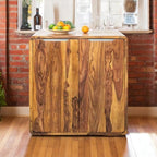 Heritage Sheesham Wood Bar Cabinet in Natural Finish