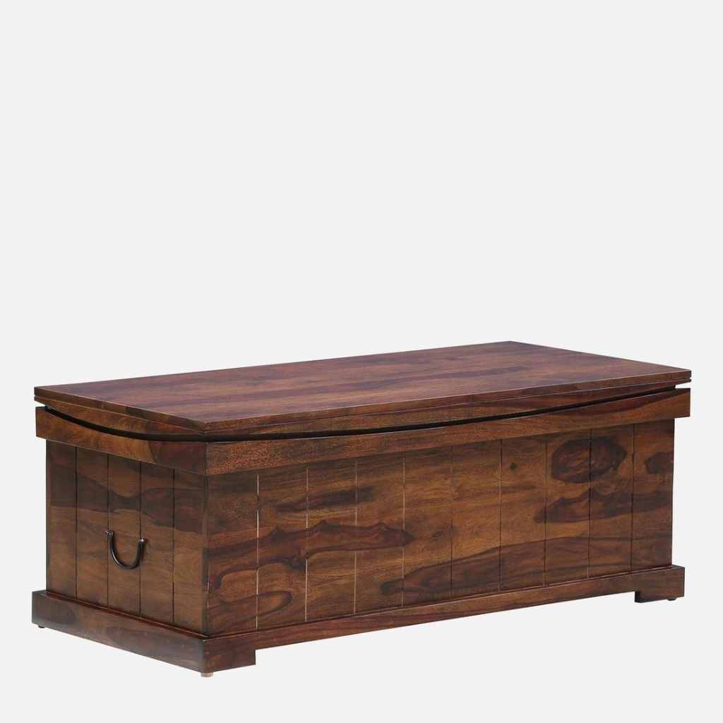 Heirloom Sheesham Wood Trunk in Teak Look