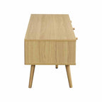 Rattan Weave TV Cabinet in Natural Finish