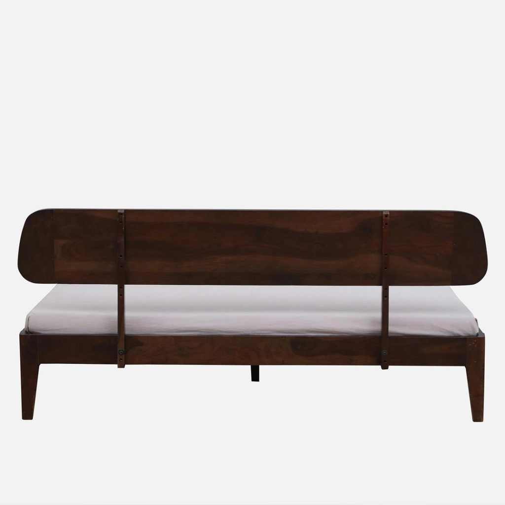 Sheesham Grace Bed in Light Rosewood Finish