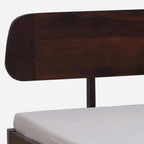 Sheesham Grace Bed in Light Rosewood Finish