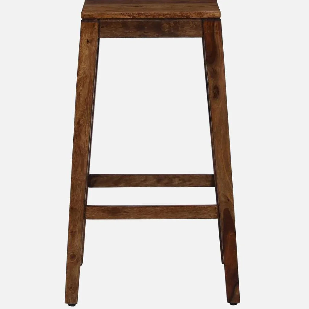 Sheesham Wood Bar Table Set with Two Matching Stools