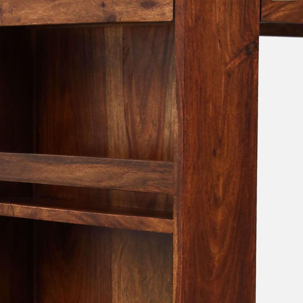 Sheesham Wood Bar Table Set with Two Matching Stools