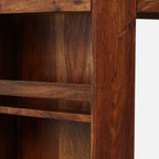 Sheesham Wood Bar Table Set with Two Matching Stools
