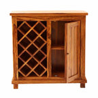 Regal Sheesham Wood Bar Cabinet in Provincial Finish