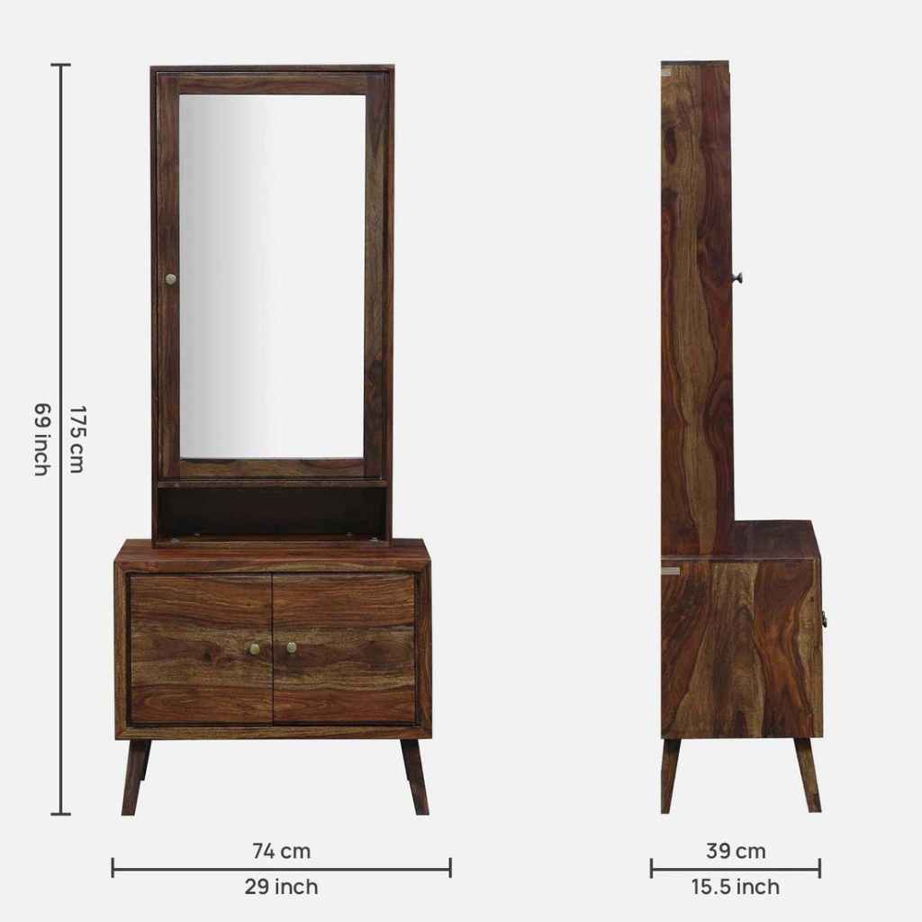 Provincial Teak Sheesham Wood Classic Dressing Table