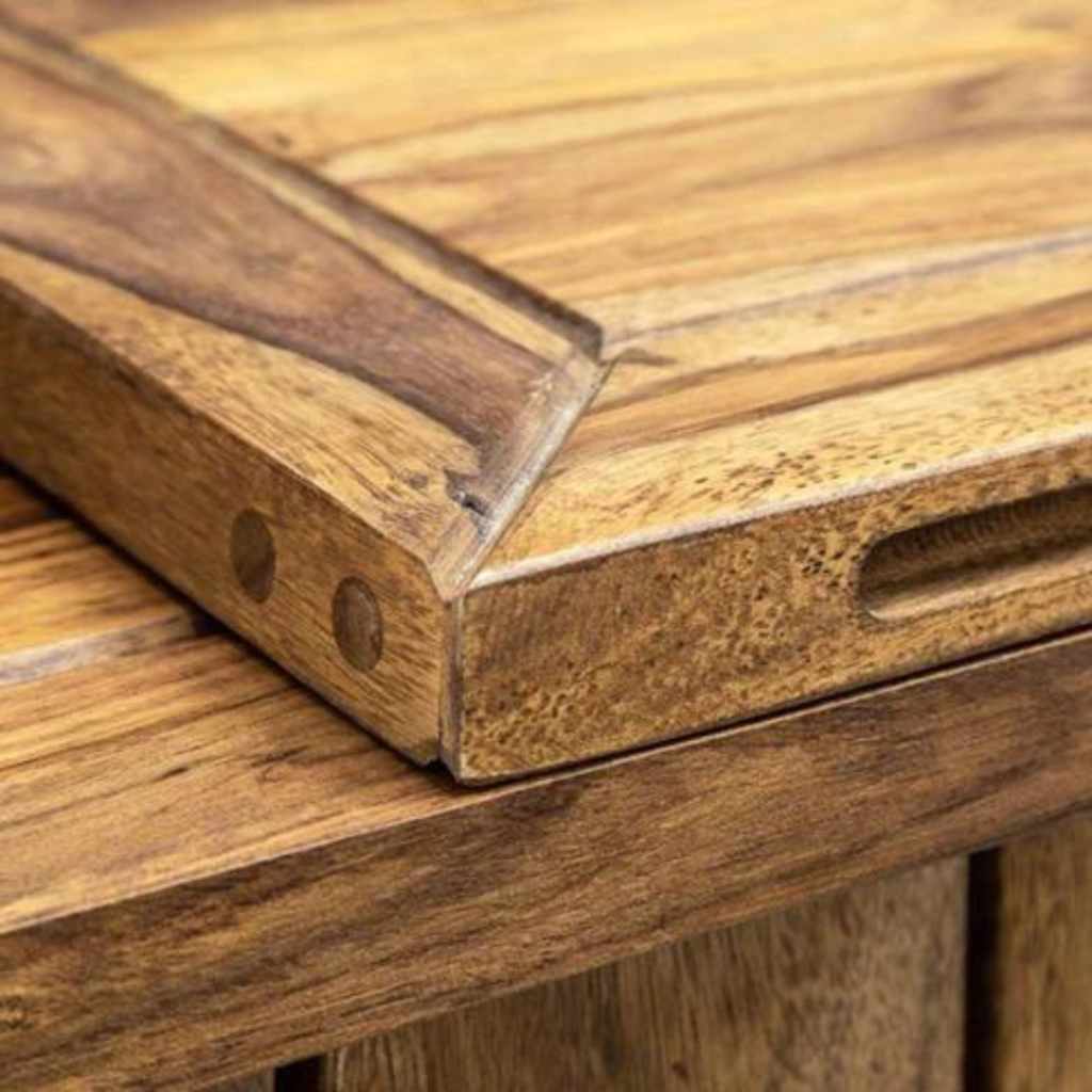 Urban Luxe Sheesham Wood Bar Cabinet