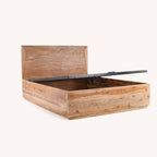 Sleek Wood Hydraulic Bed