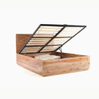 Sleek Wood Hydraulic Bed