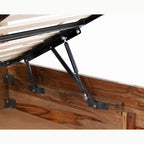 Sleek Wood Hydraulic Bed