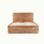 Sleek Wood Hydraulic Bed