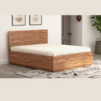 Sleek Wood Hydraulic Bed