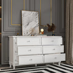 White Beauty Wooden Chest with 6 Drawers