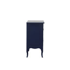 Solid Wood 2 Drawer Chest of Drawers in Blue