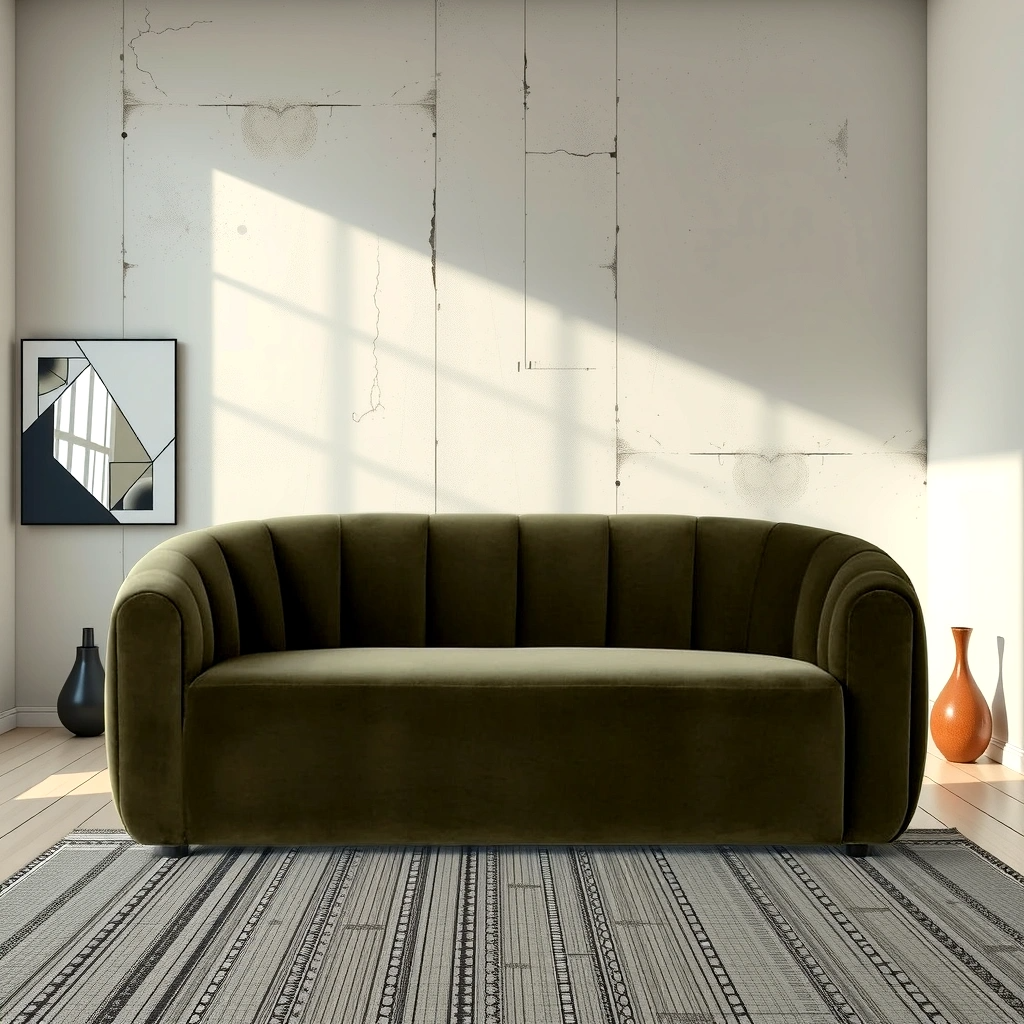 Emerald Luxe Velvet Sofa