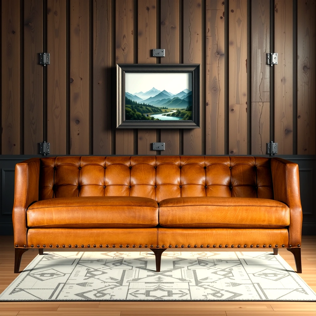 Munich Leather Sofa