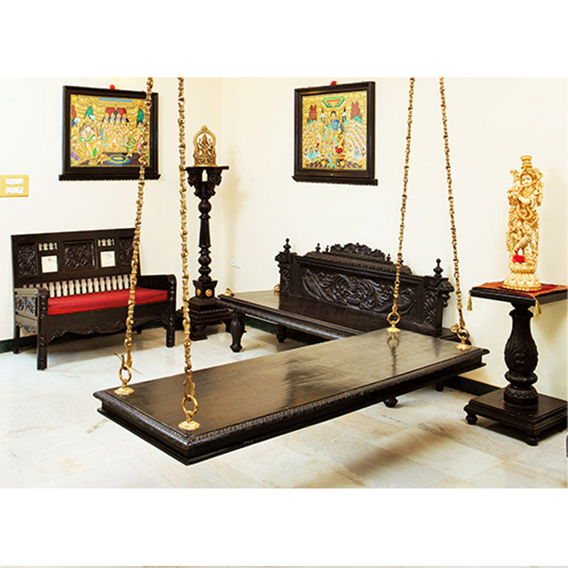 Traditional Teak Single Plank Jhula