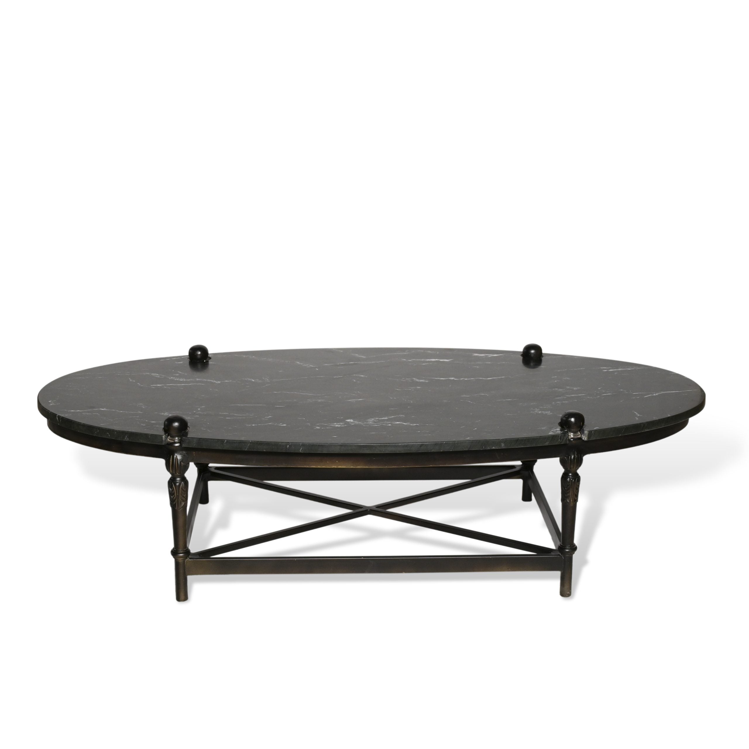 Regal Iron and Marble Living Room Furniture Set