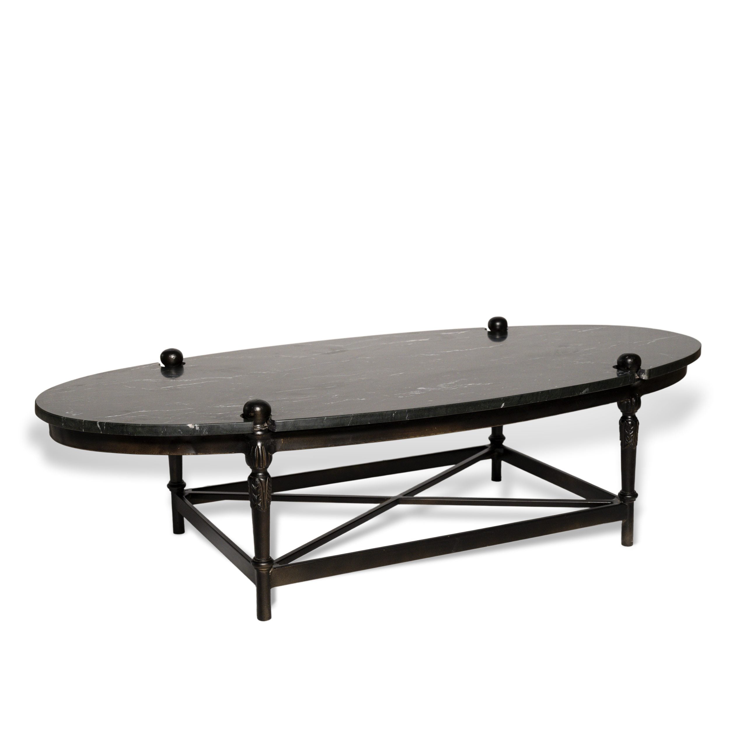 Regal Iron and Marble Living Room Furniture Set