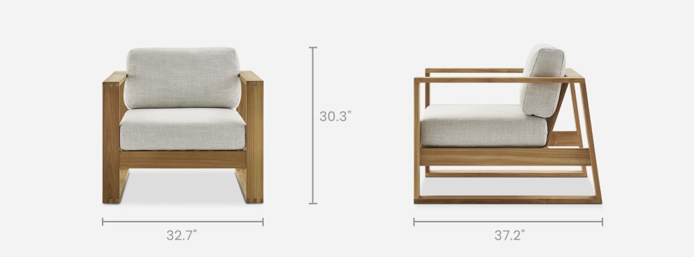 Teak Outdoor Lounge Chair