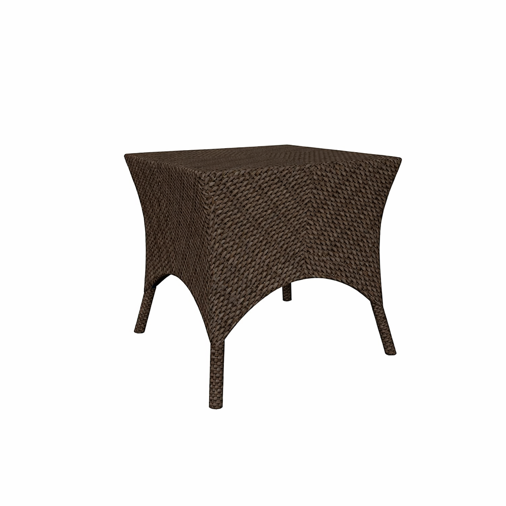 SIDE TABLE WITH GLASS TOP (AHO/024/002)