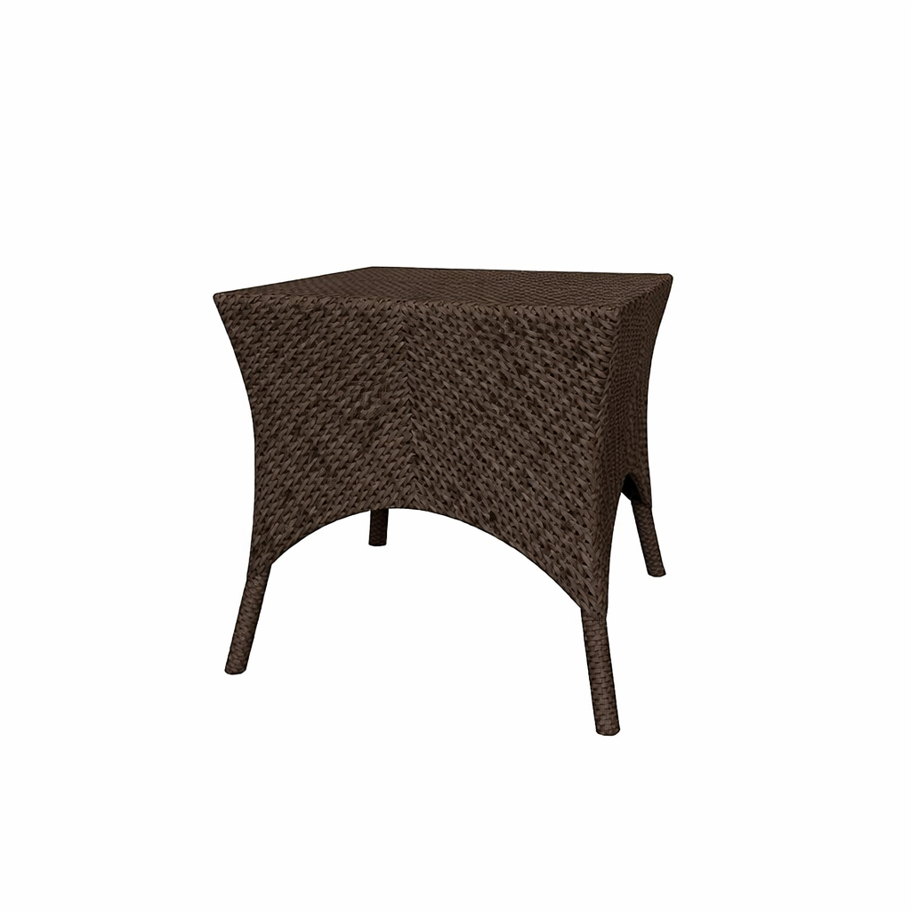 SIDE TABLE WITH GLASS TOP (AHO/024/002)