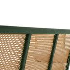 Raven Charm Sofa in Green Finish